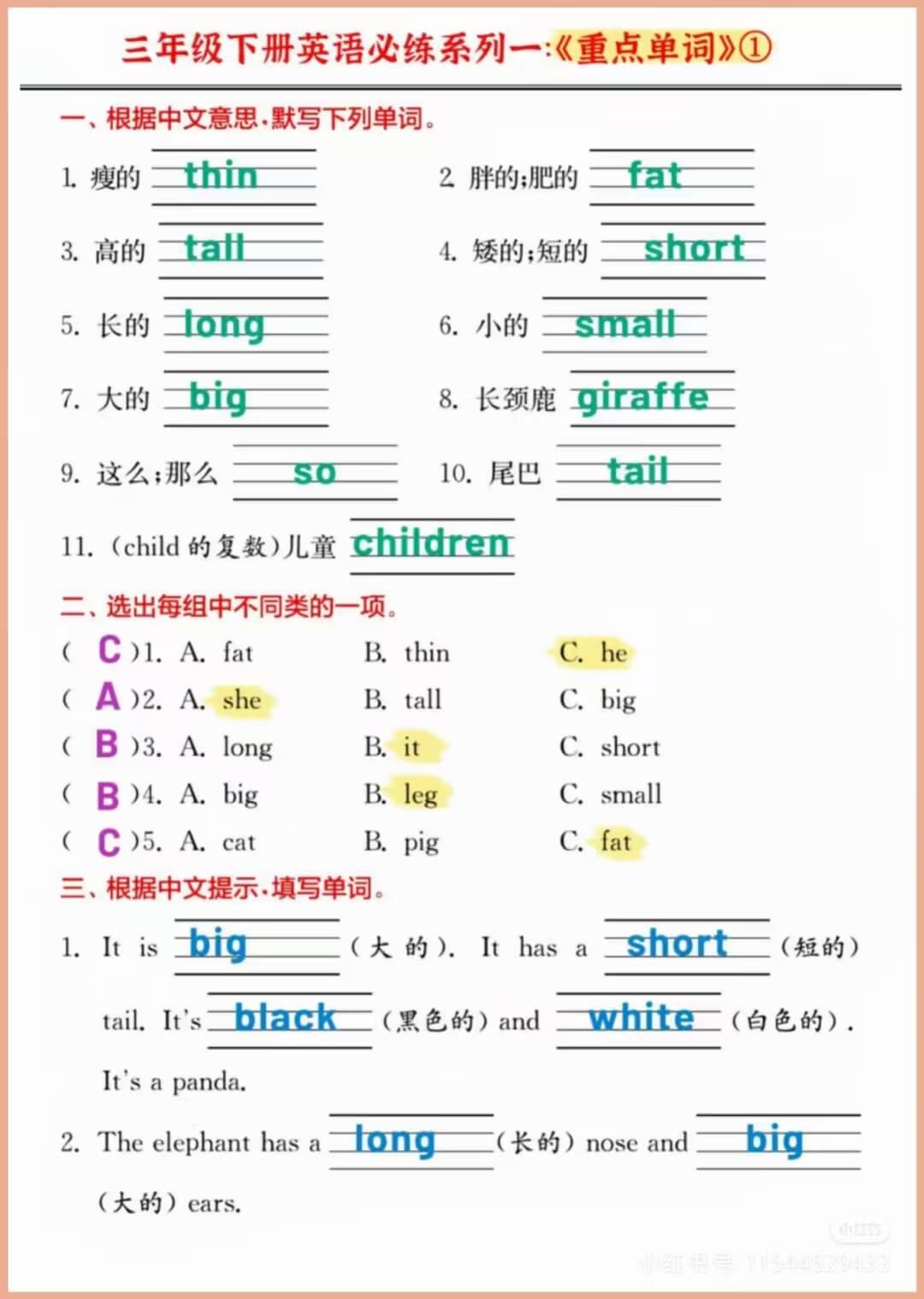 图片[2]燃梦学堂-中小学电子版资料下载：课件/试卷/教案/知识点全覆盖人教pep三年级下册期中期末复习必背知识点燃梦学堂-中小学电子版资料下载：课件/试卷/教案/知识点全覆盖燃梦学堂